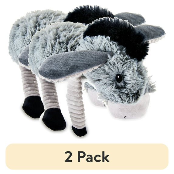 (2 pack) Vibrant Life Plush Dog Toys, Donkey