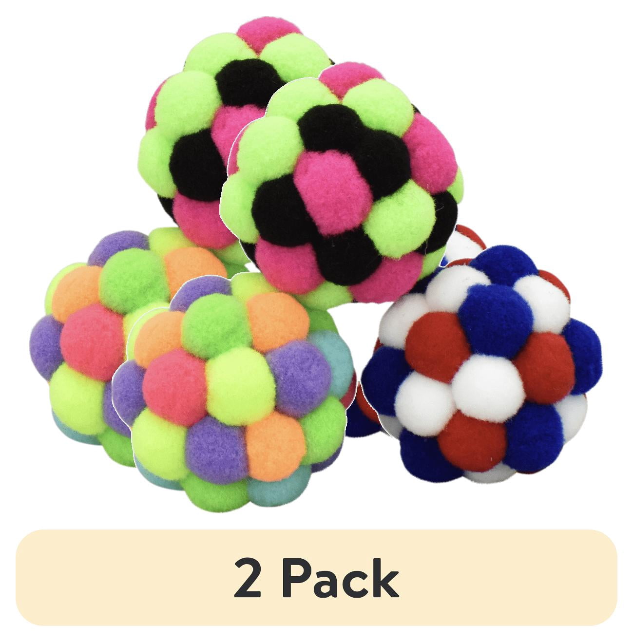 (2 pack) Vibrant Life Pom Pom Cat Toy, Assorted Colors