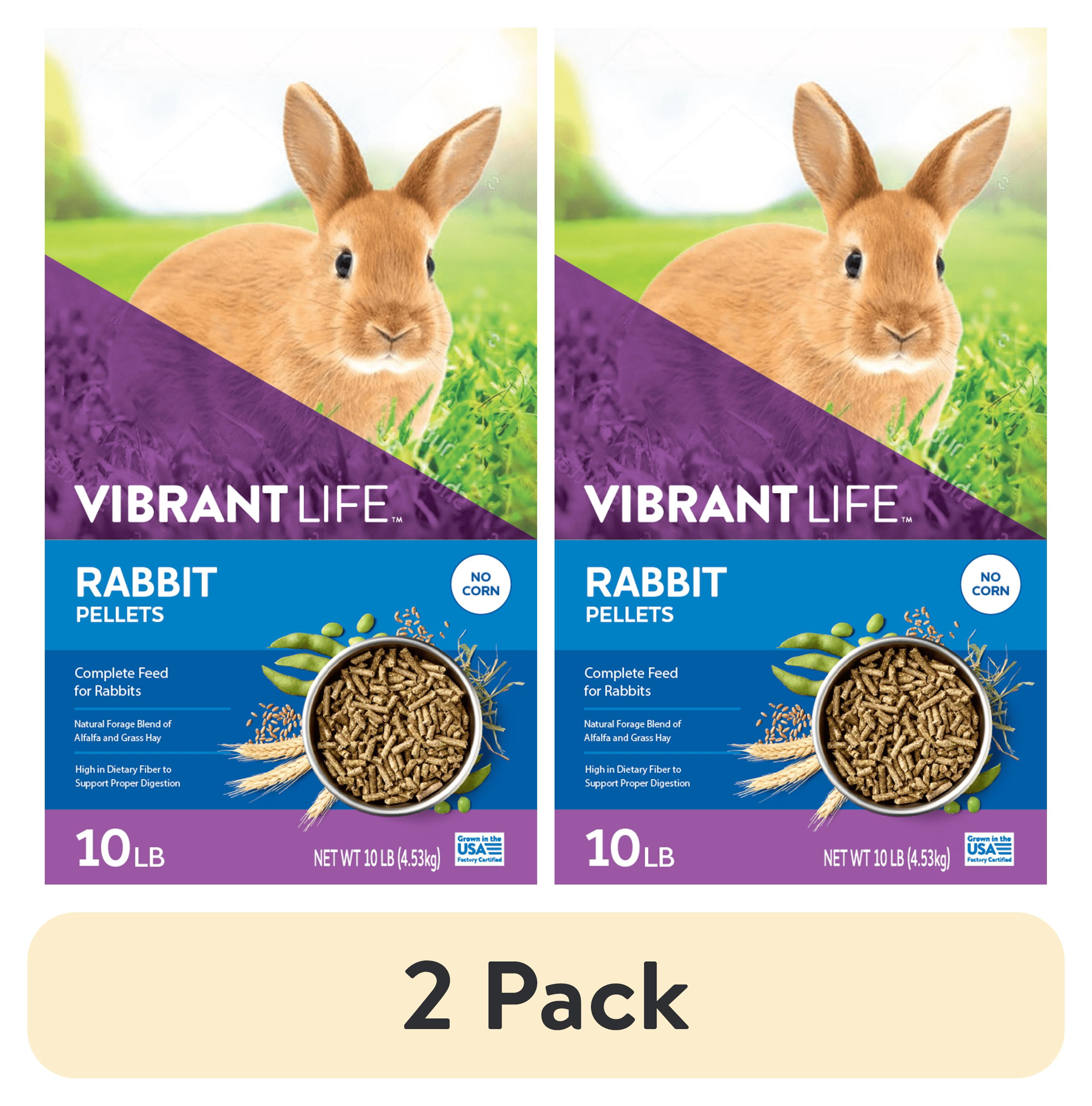 (2 pack) Vibrant Life Rabbit Pellets, 10 lb