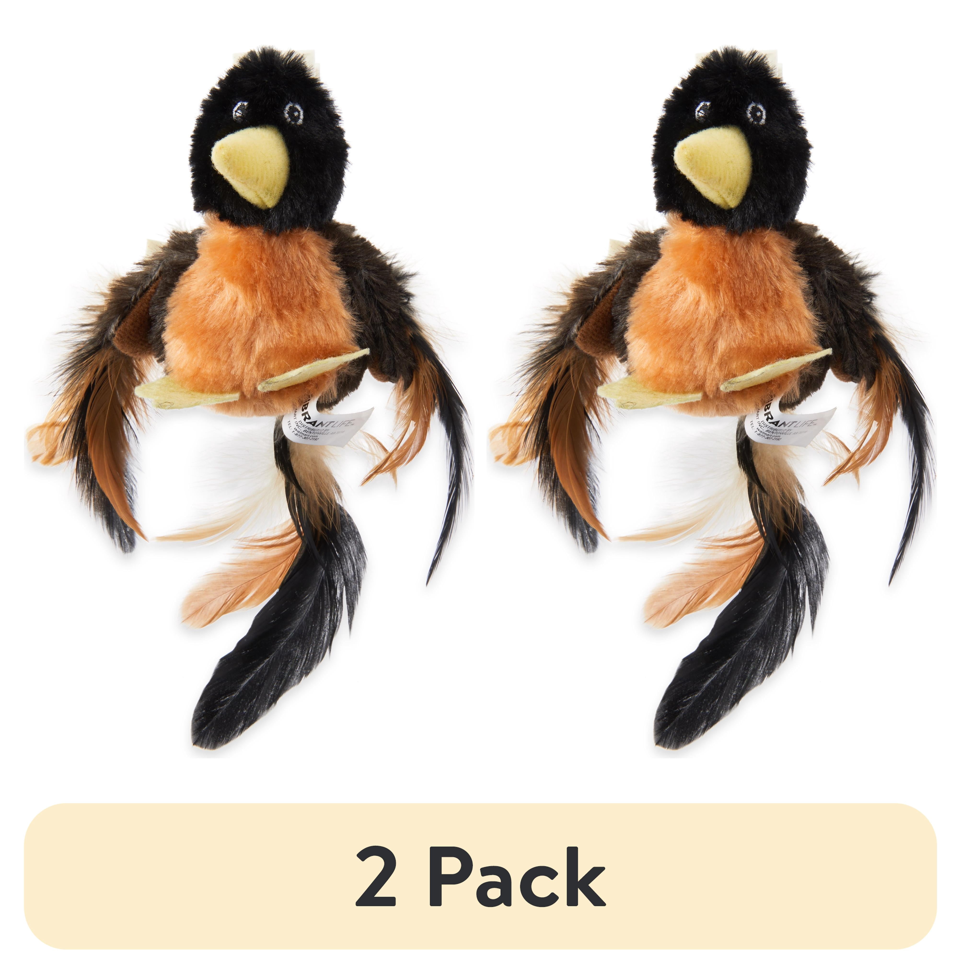 3 pack) Vibrant Life Rockin' Robin Catnip Filled Plush Bird Cat