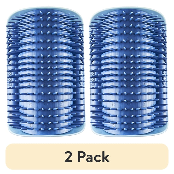 (2 pack) Vibrant Life Self Grooming Cat Brush, Blue