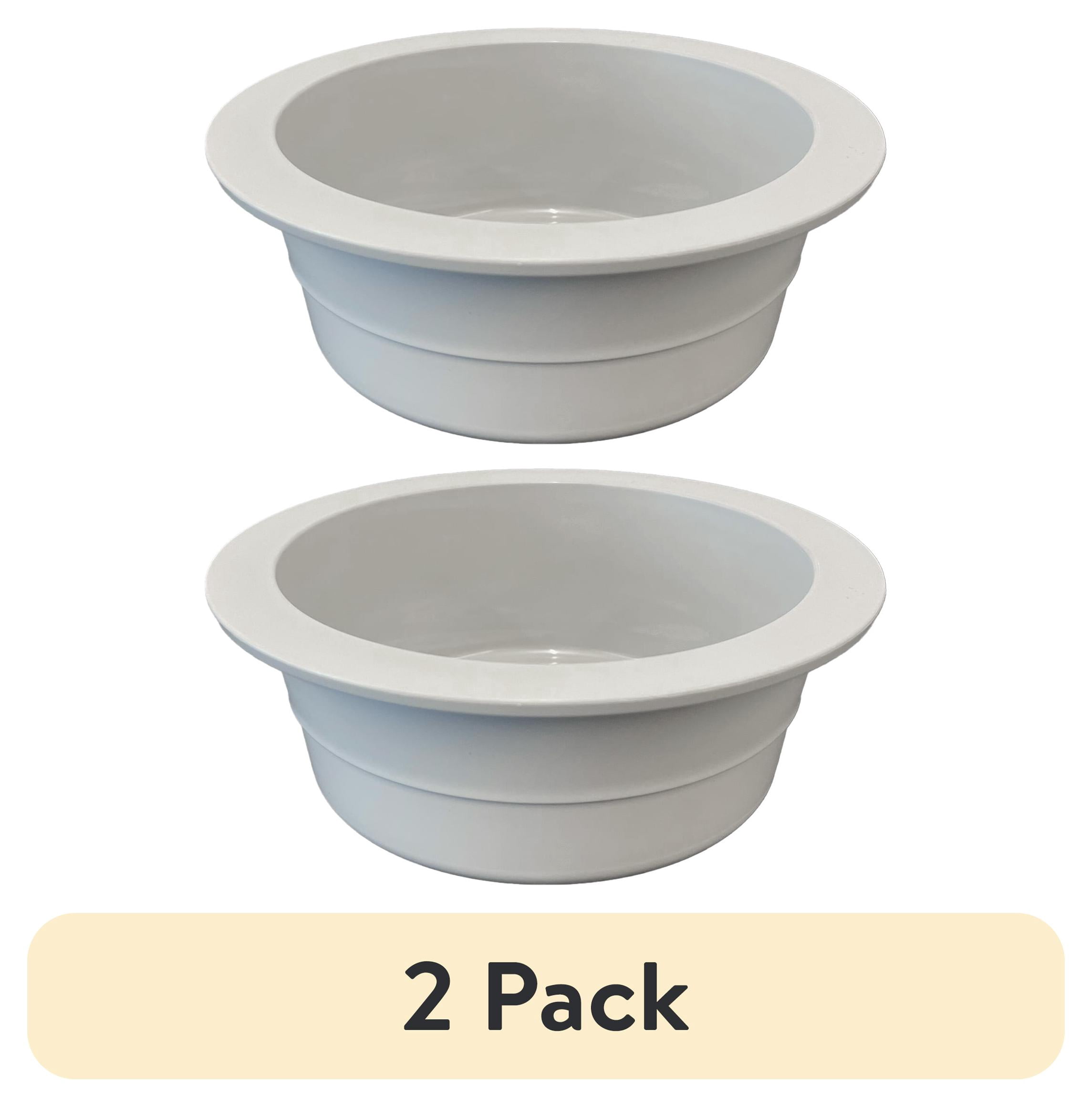 Vibrant Life Small Crock Dog Bowl Blue 2.5 Cup Capacity Dishwasher