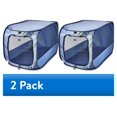 thumbnail image 1 of (2 pack) Vibrant Life Soft-Sided Pop Open Dog Kennel, Blue, Large, 1 of 16