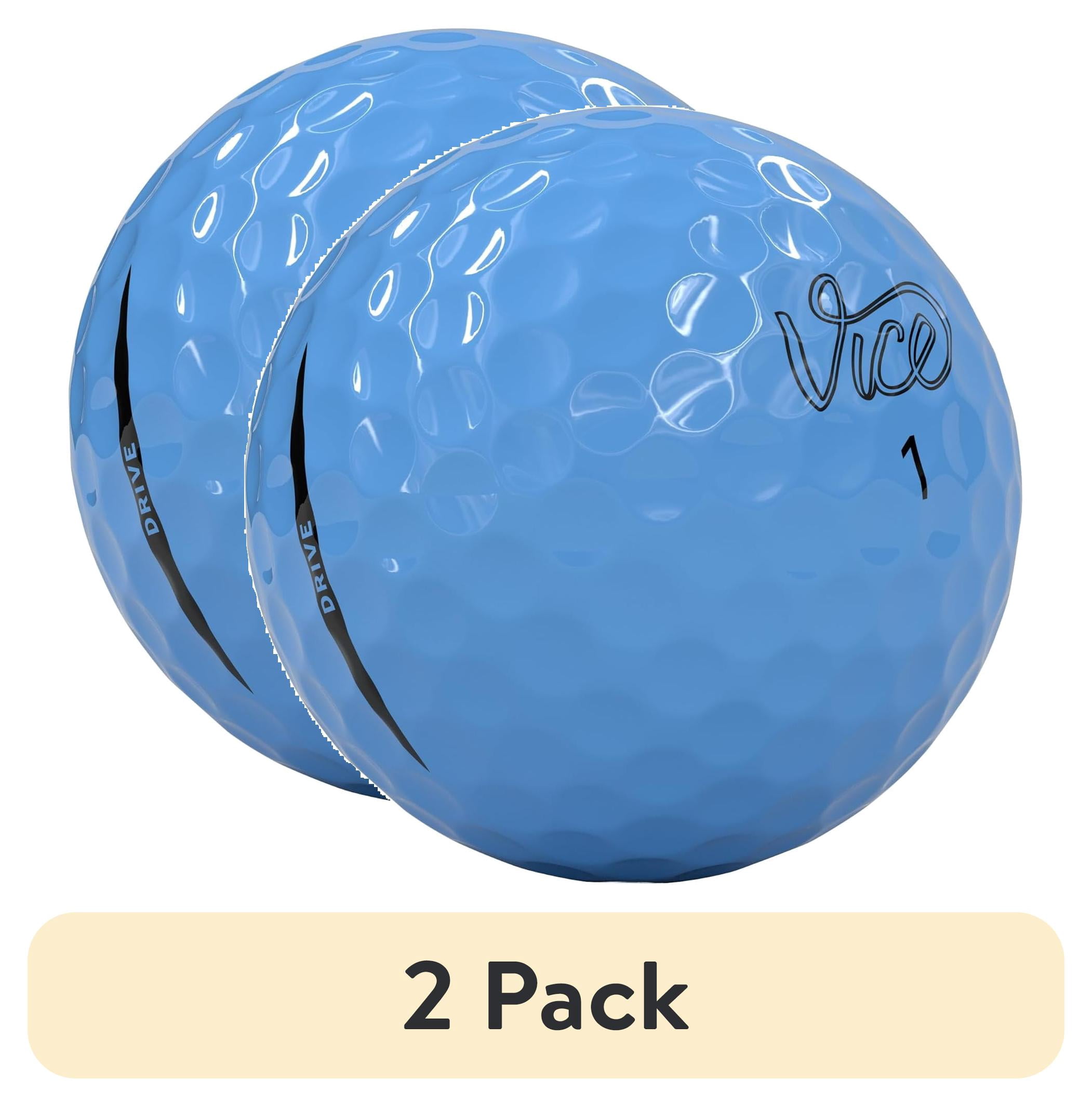 (2 pack) Vice Drive Golf Balls, Light Blue 12pk