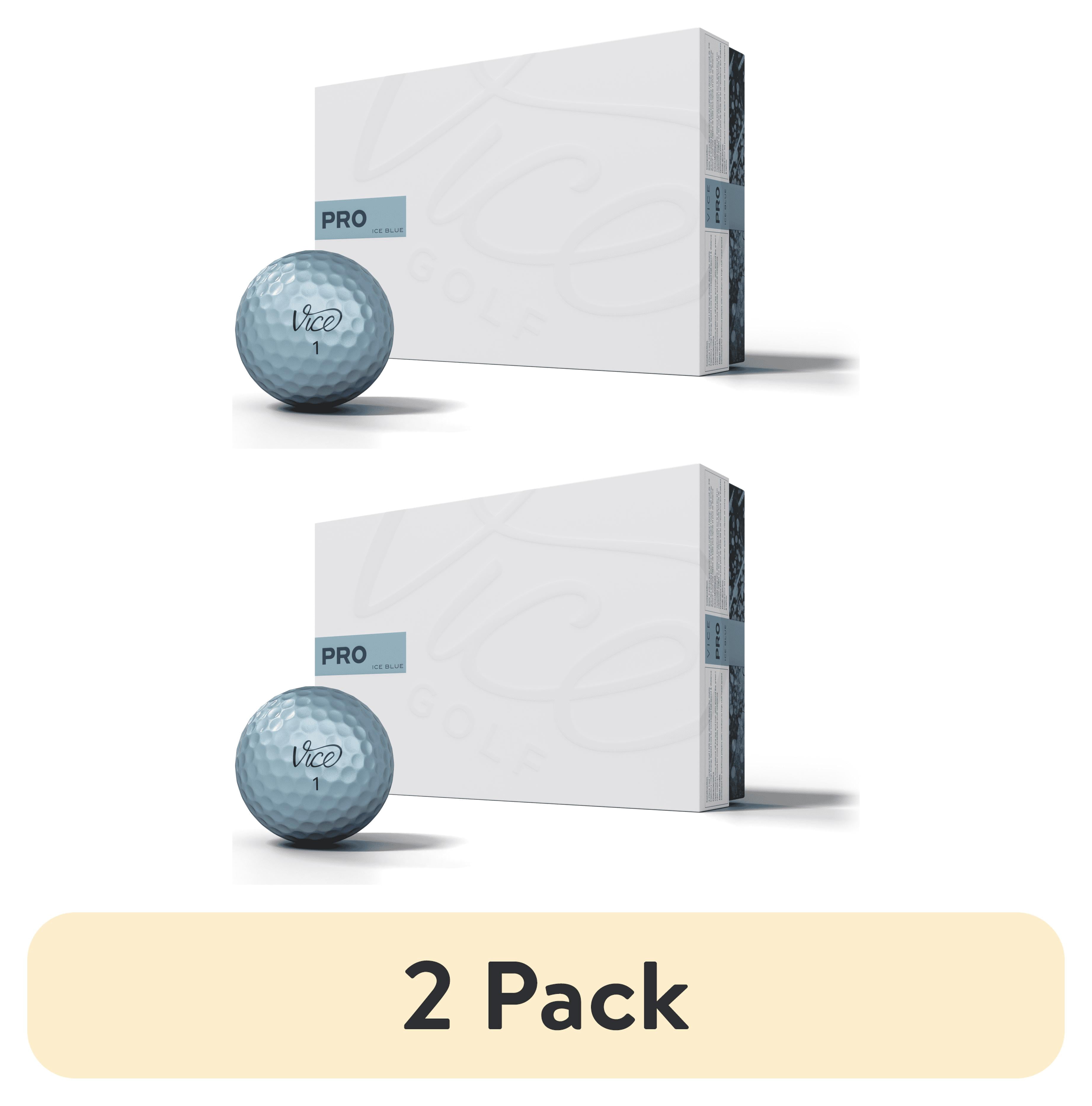 (2 pack) Vice Pro Golf Balls, Ice Blue, 12pk