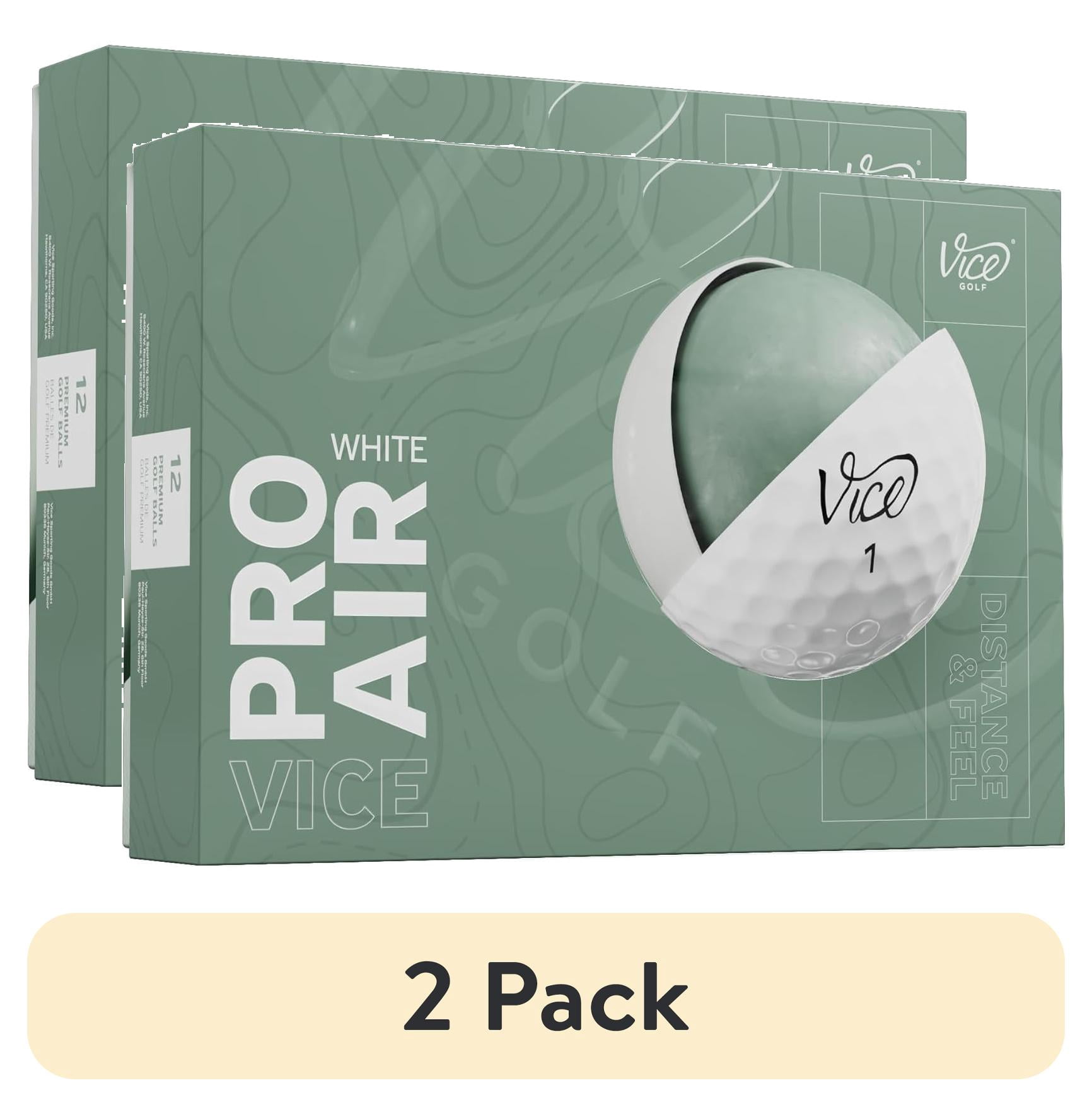 (2 pack) Vice Pro Air Golf Balls 2025, White, 12pk