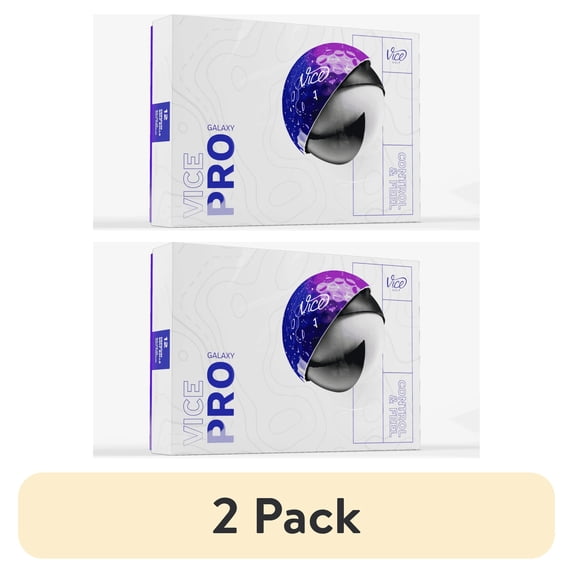 (2 pack) Vice Pro Galaxy Golf Balls, 12pk