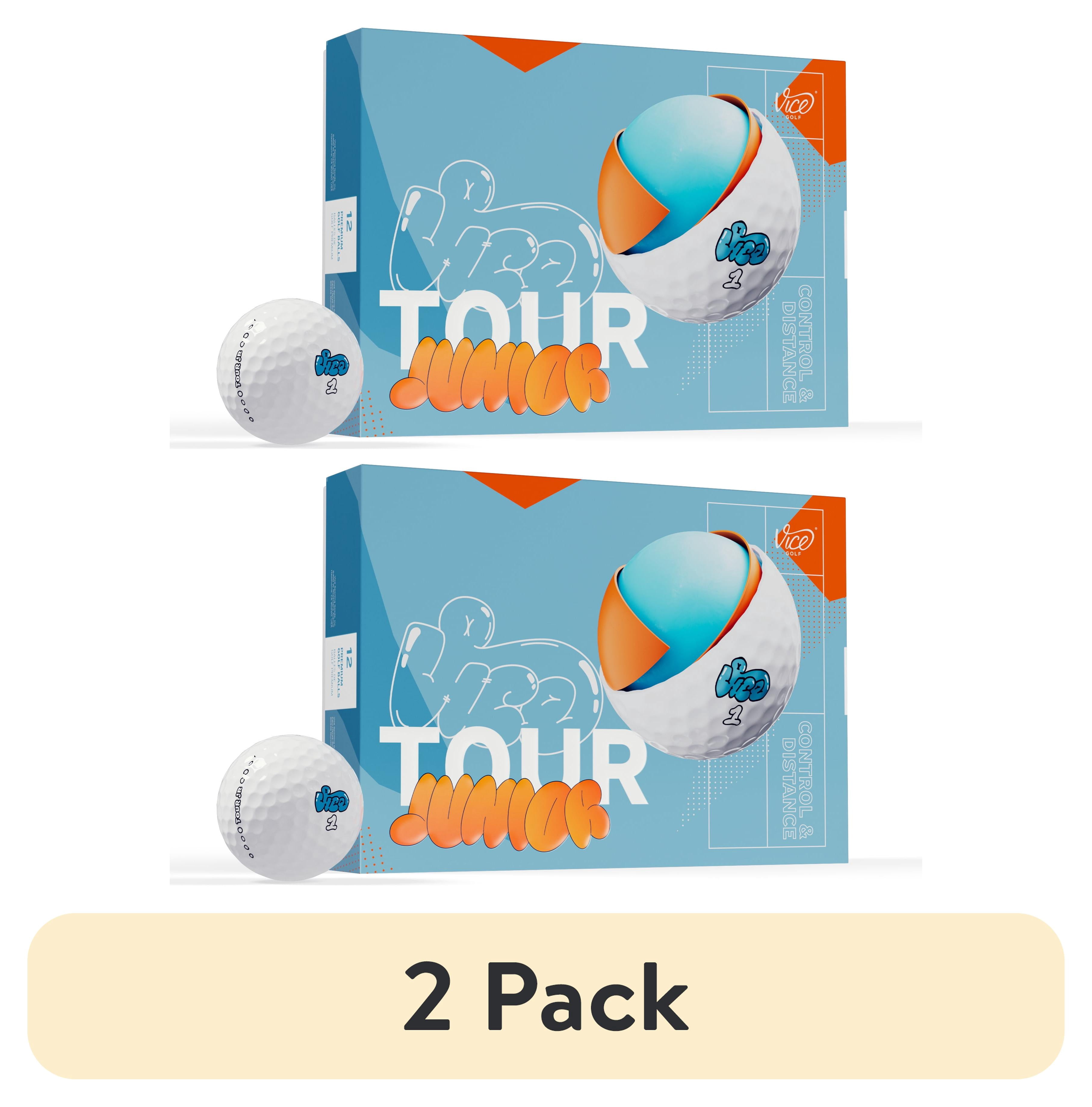 (2 pack) Vice Tour Junior Golf Balls, 12pk