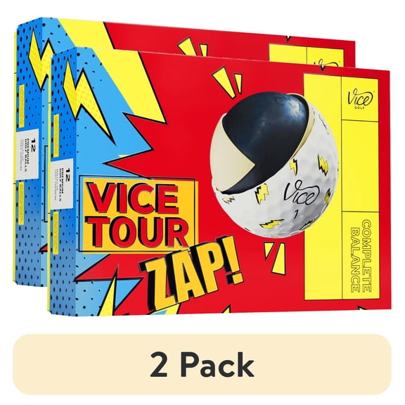 (2 pack) Vice Tour Limited Edition Zap Golf Balls 12pack