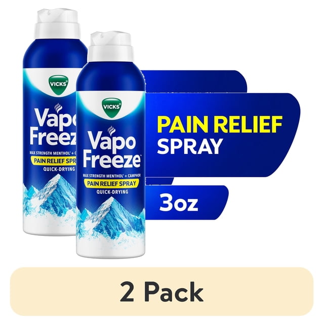 Mendhol (2 pack) Vicks VapoFreeze Topical Menthol Muscle and Joint Pain Relief ...