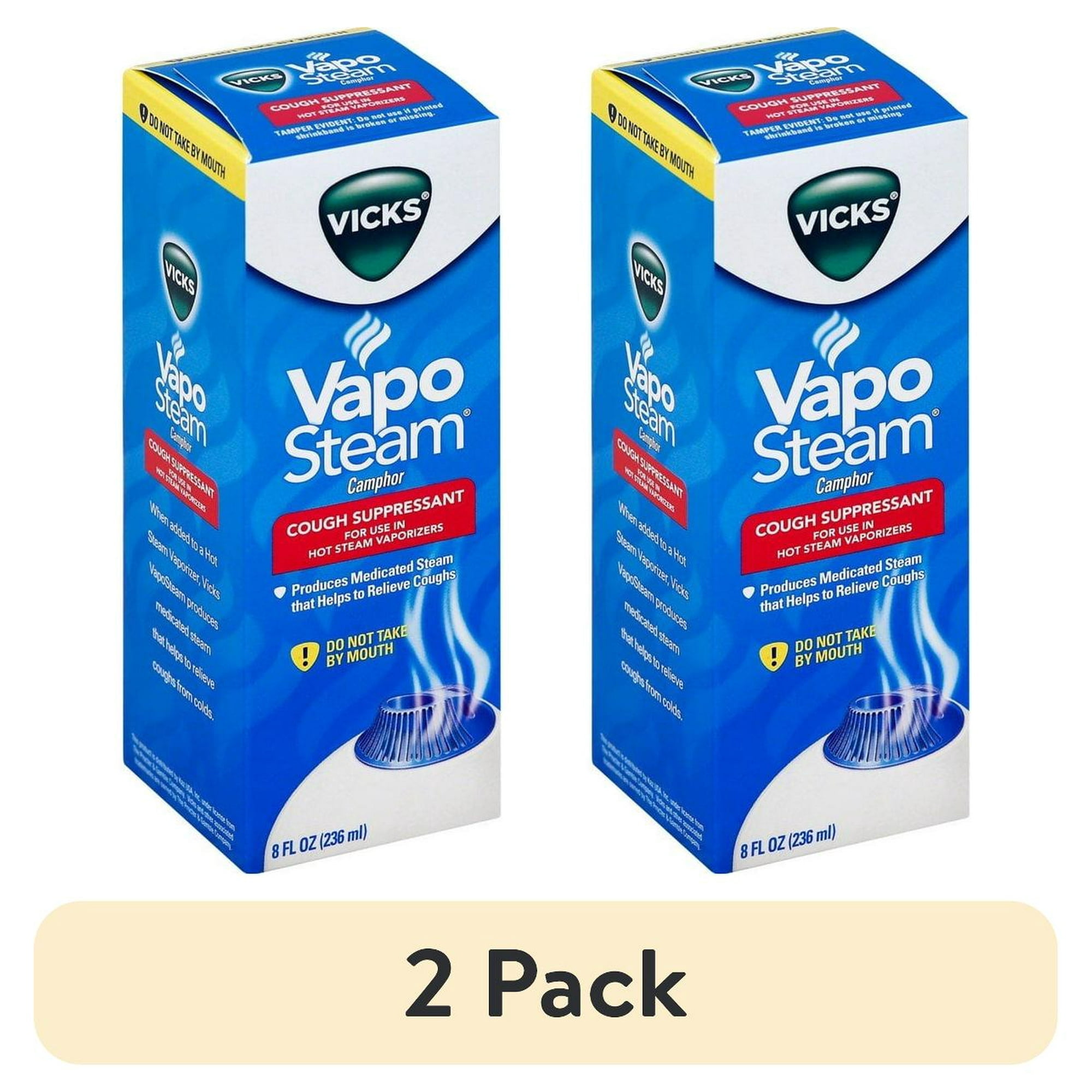 2 pack) (2 pack) Vicks VapoSteam Cough Suppressant Liquid 8 oz