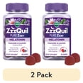 thumbnail image 1 of (2 pack) ZzzQuil PURE Zzzs Melatonin Sleep Aid Gummies, Melatonin 2mg, Wildberry Vanilla 48 Count, 1 of 10