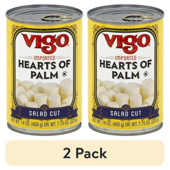 (2 pack) 14oz Vigo Hearts of Palm Salad Cut