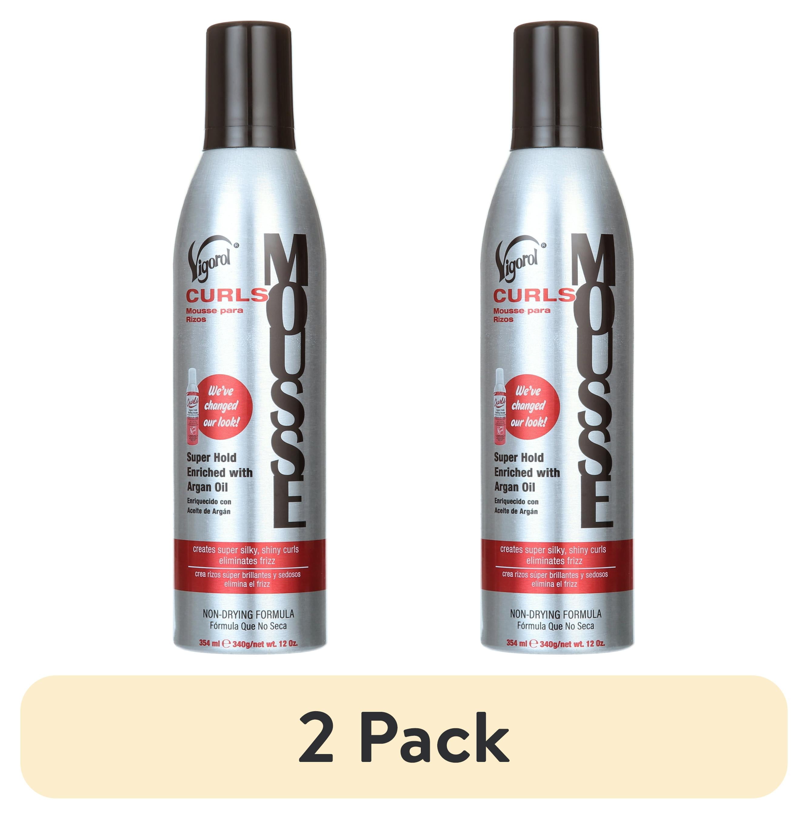 (2 pack) Vigorol Curling Mousse, 12 oz., Frizzy Hair Type, Moisturizing, Anti-Frizz, Unisex