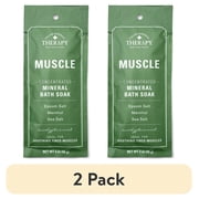 (2 pack) Village Naturals Therapy Muscle Relief Concentrated Mineral Bath Soak, 2 oz.