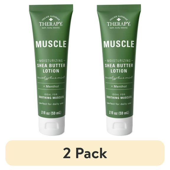 (2 pack) Village Naturals Therapy Muscle Relief Hand & Body Lotion