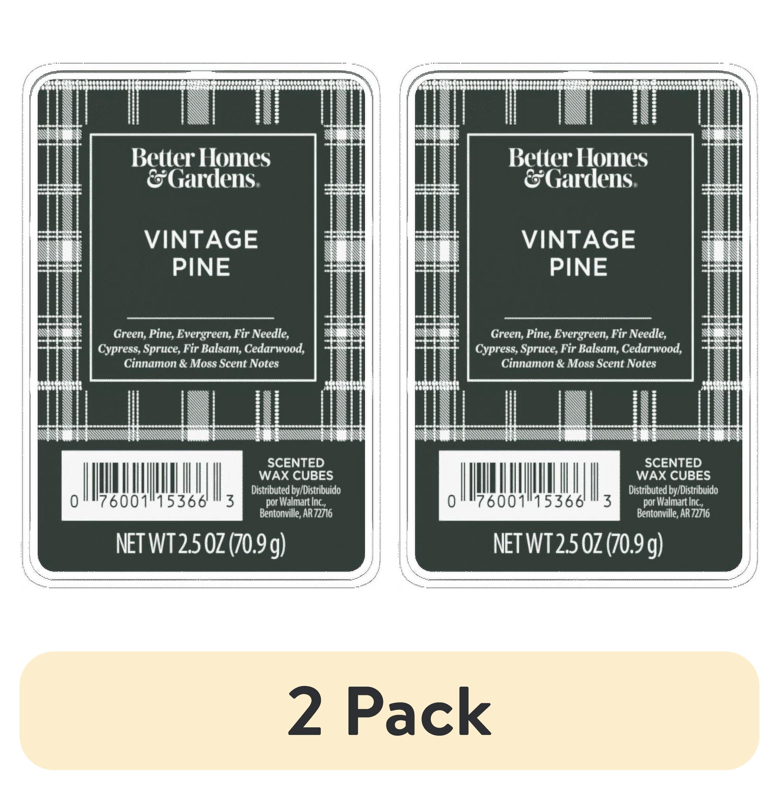 (2 pack) Vintage Pine Scented Wax Melts, Better Homes & Gardens, 2.5 oz (1-Pack)