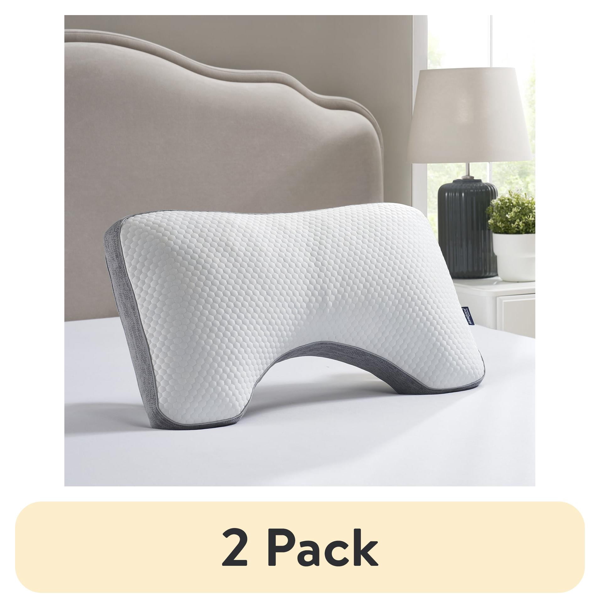 (2 pack) Virtu Cooling Pillows, Side Sleeper Adjustable Loft Pillows for Bed Cooling Pillow, King Size Pillows