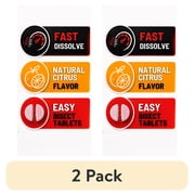 2 pack Vitabod Melatonin 60mg with B6 - 120 Fast Dissolve Tablets - Drug Free - Natural Citrus Flavor - Vegetarian, Non-GMO, Gluten Free
