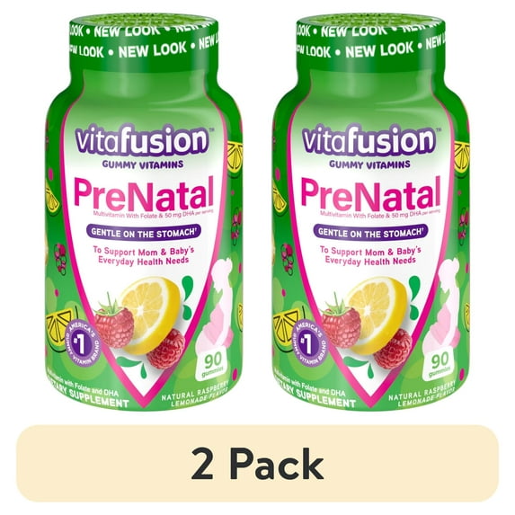 (2 pack) Vitafusion PreNatal Multivitamin Adult Gummies - 90 Count Each