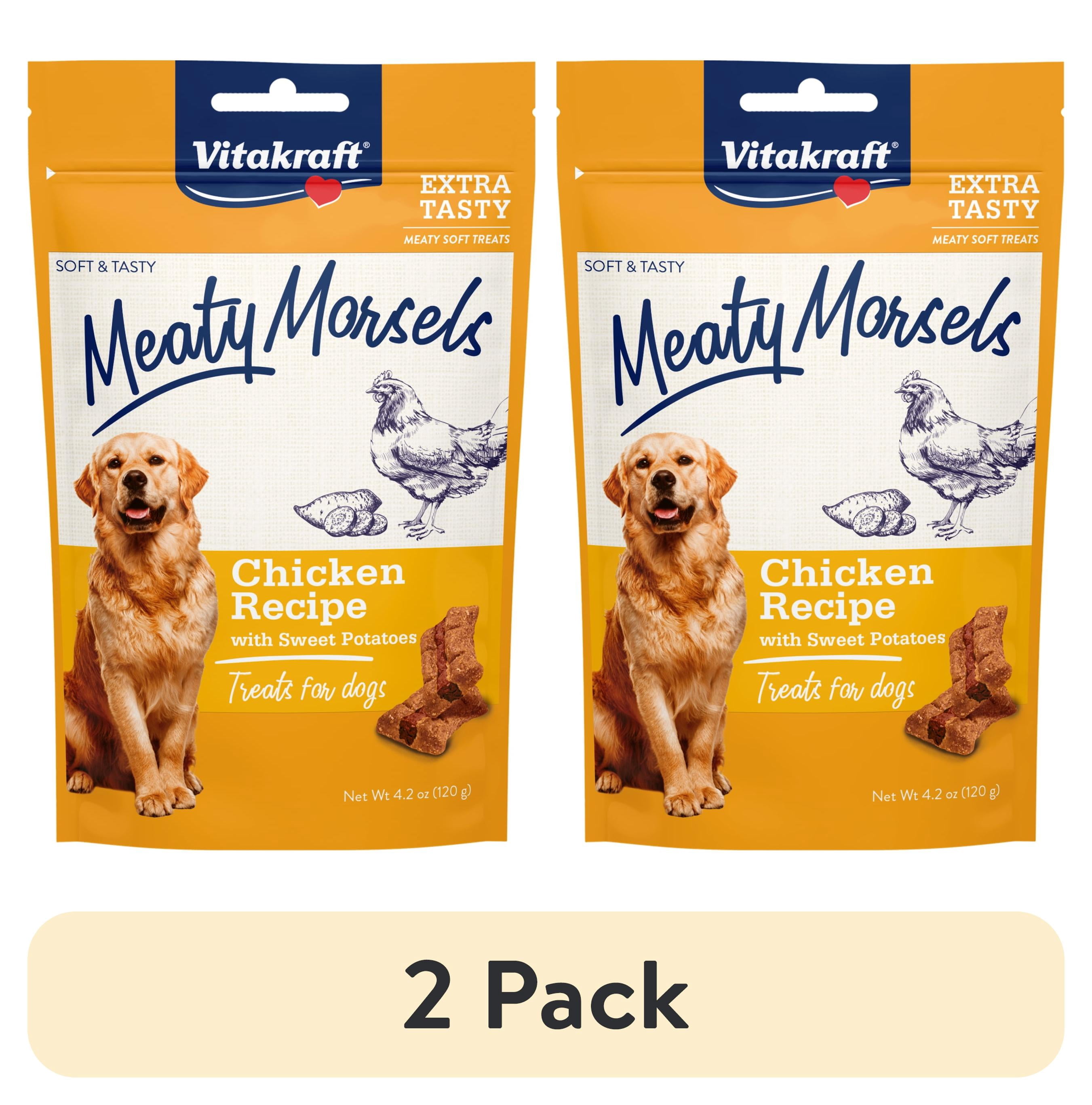 (2 pack) Vitakraft Meaty Morsels Chicken Recipe with Sweet Potato