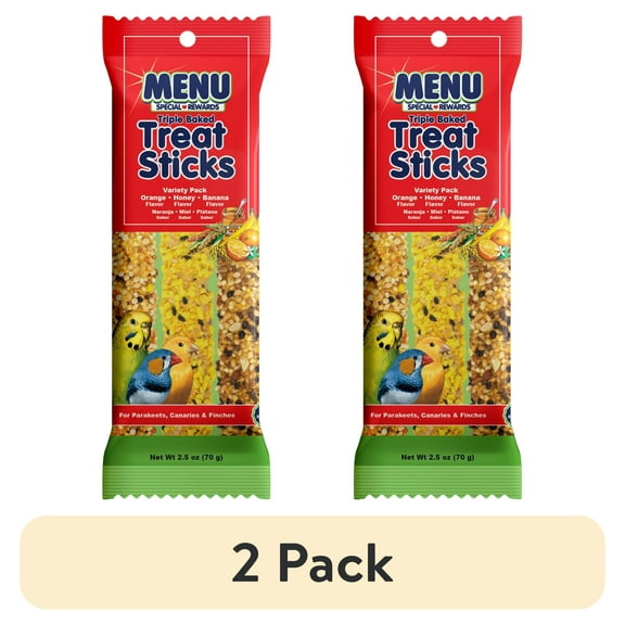 (2 pack) Vitakraft Menu Crunch Sticks Pet Bird Treats