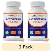 2 pack Vitamatic Lactoferrin 250mg, 60 Vegetable Capsules - Promotes Healthy Immune Function*