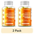 thumbnail image 1 of (2 pack) Vitamatic Sugar Free Vitamin D3 50,000 IU Weekly Supplement - 60 Pectin Based Gummies, 1 of 12