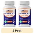 thumbnail interactive-video image 1 of (2 pack) Vitamatic Vitamin B12 1000 mcg Fast Dissolve 365 Tablets - Berry Flavor - Supports Energy Metabolism, 1 of 11
