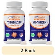 2 pack Vitamatic Vitamin D3 50,000 IU Weekly Dose 60 Veggie Capsules