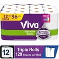 thumbnail image 1 of (2 pack) Viva Signature Cloth Paper Towels, 12 Triple Rolls, 129 Sheets per Roll, 1 of 1