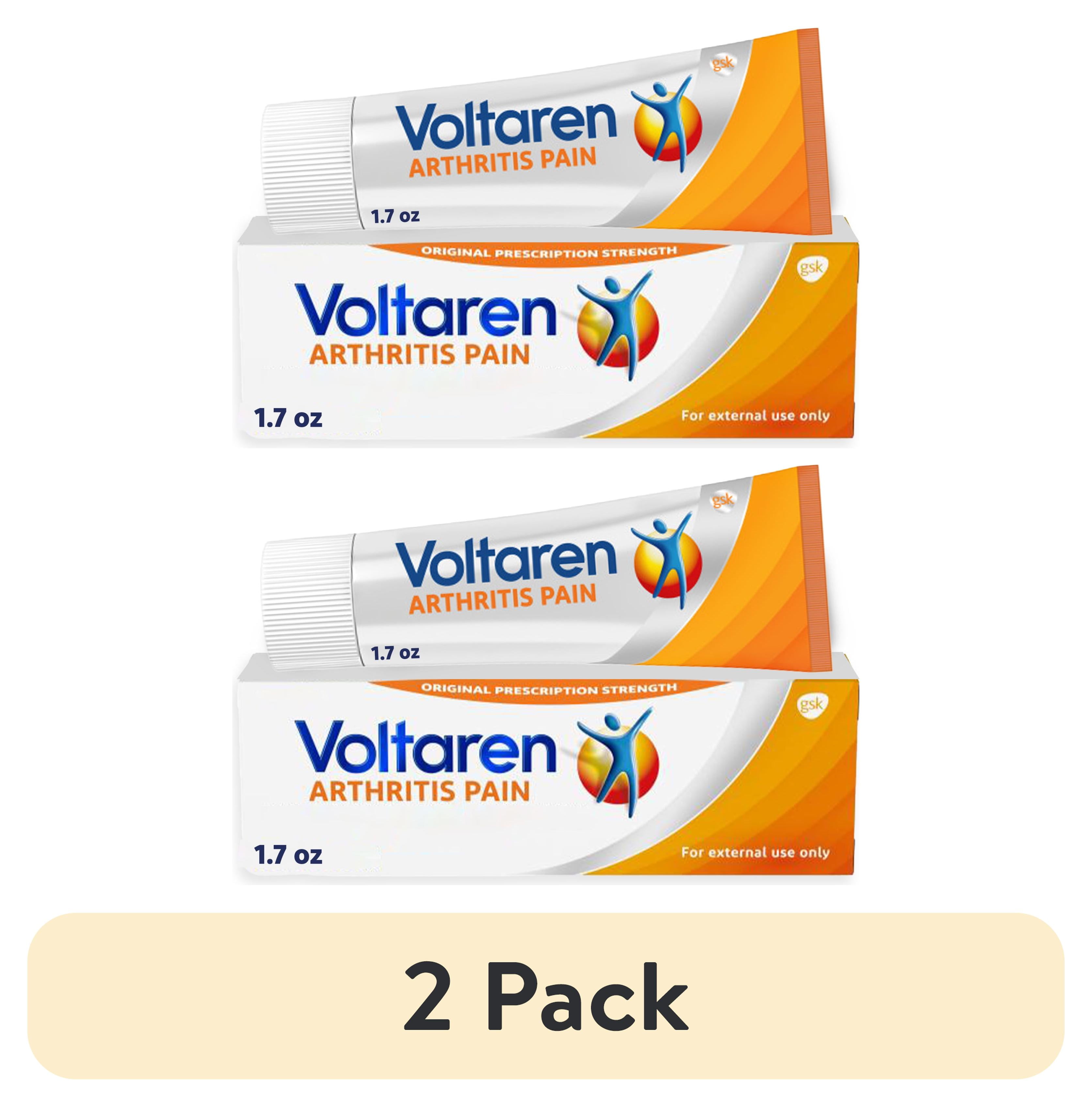 (2 pack) Voltaren Topical Arthritis Medicine Gel Pain Reliever for Arthritis,1.7 Oz