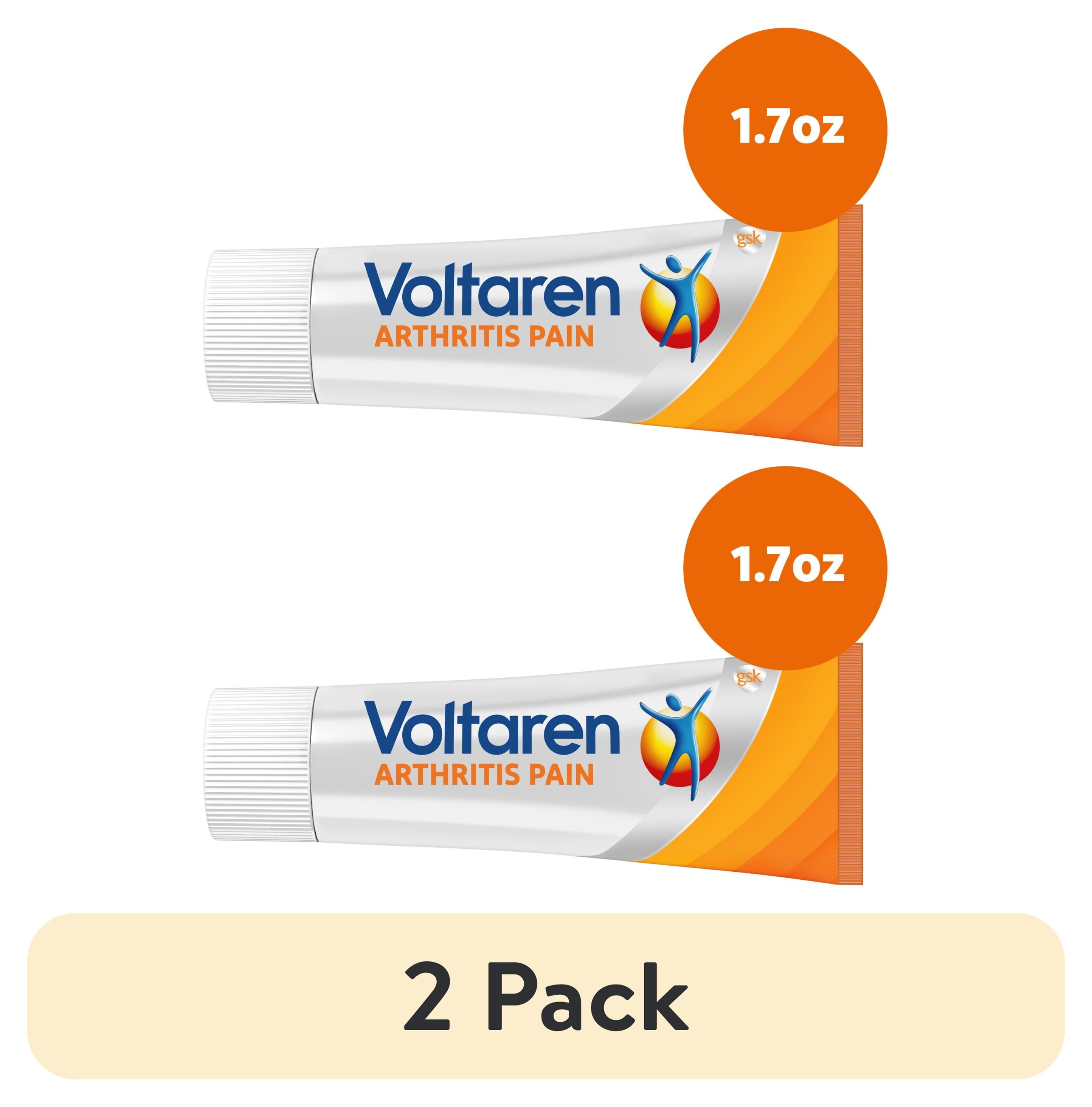 (2 pack) Voltaren Topical Arthritis Medicine Gel Pain Reliever for Arthritis,1.7 Oz