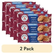 (2 pack) Voortman Bakery Sugar Free Oatmeal Cookies, Pack of 12