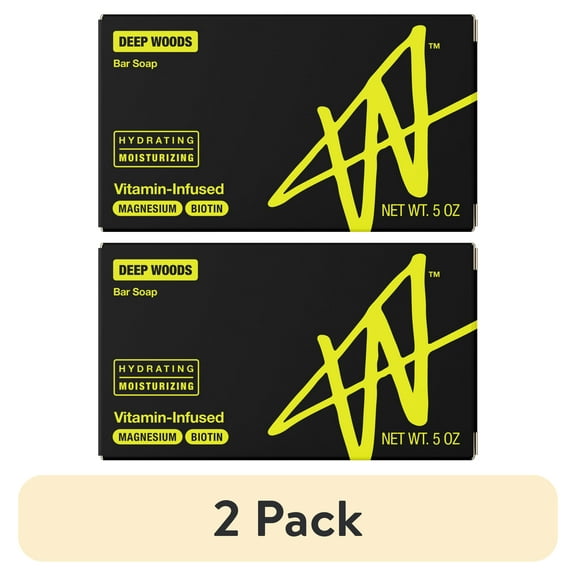 (2 pack) W Hydrating Soap Bar by Jake Paul, Deep Woods Scent, 5 oz