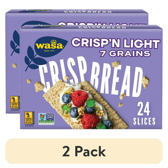 (2 pack) WASA Crispn Light 7 Grains Crispbread, 4.9 Ounce