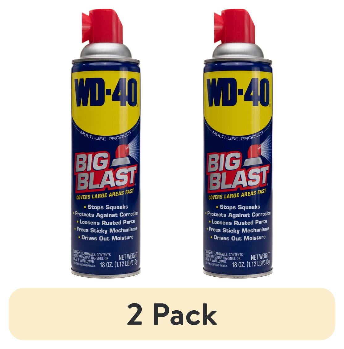 2 pack) WD-40 Multi-Use Product Big-Blast Lubricant with Wide