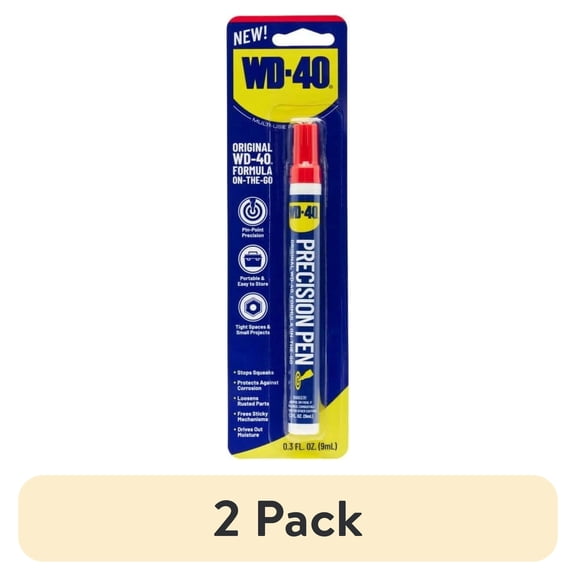 (2 pack) WD-40 Precision Pen Lubricant, 0.3 fl. oz