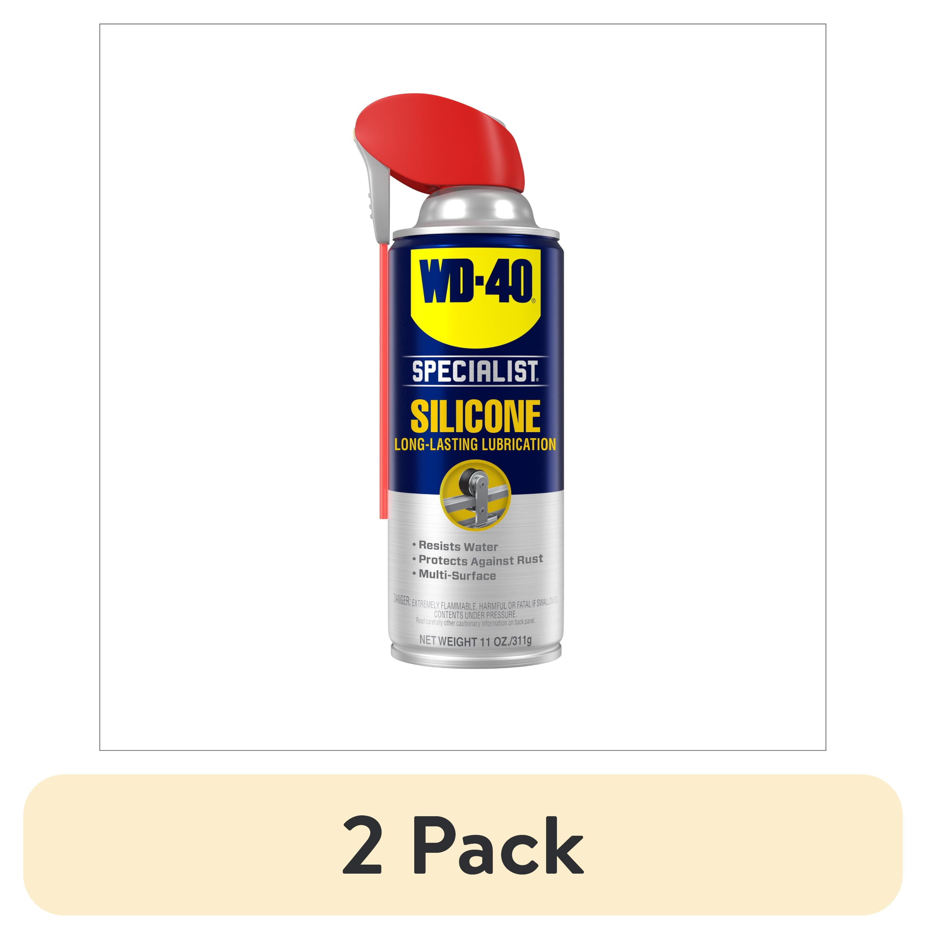 2 pack) WD-40® Specialist® Water Resistant Silicone Lubricant, 11 oz