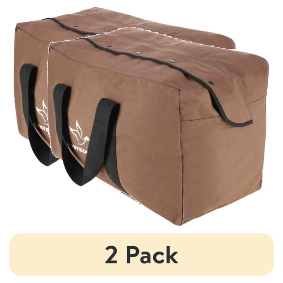 (2 pack) WHITEDUCK 24" Waterproof Travel Duffel Bag, Brown