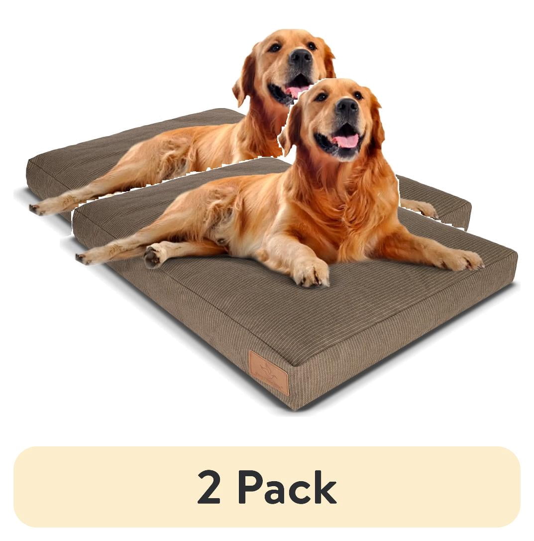 (2 pack) WHITEDUCK Canvas Dog Bed ONLY COVER (Large- Brown Cover)