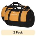 thumbnail image 1 of (2 pack) WHITEDUCK FILIOS Canvas Duffle Bag Waterproof 24"x16" (Tan & Black) Travel/Sports/Weekender Bag, 1 of 9