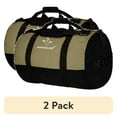 thumbnail image 1 of (2 pack) WHITEDUCK Heavy Duty Canvas Duffel Bag for Men and Women - Foldable Military Army Style Duffel Bag, with Full Length Zipper- Outdoors, Travel, Gym & Storage (X-Large 48" x 20", Olive & Black), 1 of 7