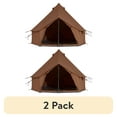 thumbnail image 1 of (2 pack) WHITEDUCK Regatta Canvas Bell Tent - w/StoveJack, Waterproof, 4 Season Luxury Camping and Glamping Yurt Tent Outdoor (10' (3M), Water Repellent, Desert Red), 1 of 7