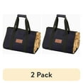 thumbnail image 1 of (2 pack) WHITEDUCK TUFF Firewood Carrier 21 Oz. Heavy Duty Waxed Canvas Log Carrier Holder for Fireplace, Carrying Wood Indoor & Outdoor, 1 of 10