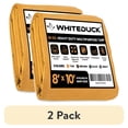 thumbnail image 1 of (2 pack) WHITEDUCK Canvas Tarp 18 oz. Heavy Duty Waterproof UV Resistant, Rustproof Grommets, Industrial & Commercial Use Cloth Tarp (Cut Size: 8'x10', Finished Size: 7'6"x9'6", Tan), 1 of 8