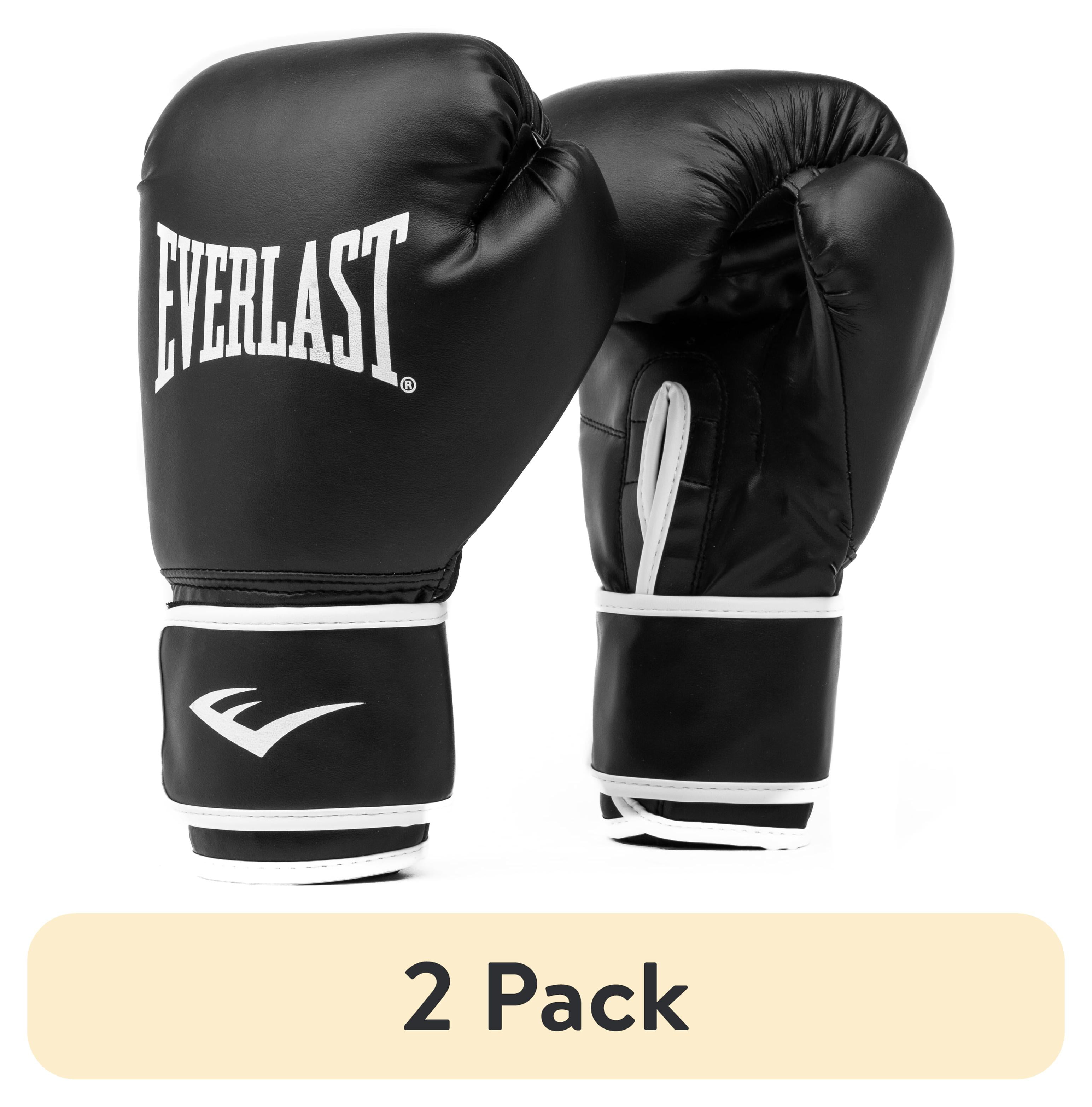 (2 pack) Everlast Core 2 Training Boxing Gloves, Black, L/XL  Synthetic Leather, Anti-Odor, Beginner Friendly