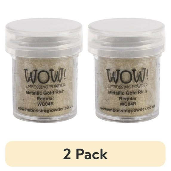 (2 pack) WOW! Embossing Powder 15ml-Gold Rich