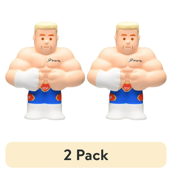 (2 pack) WWE Squishme Collection – Assorted Novelty Toys, Squishy Action Figures, Children Ages 3+