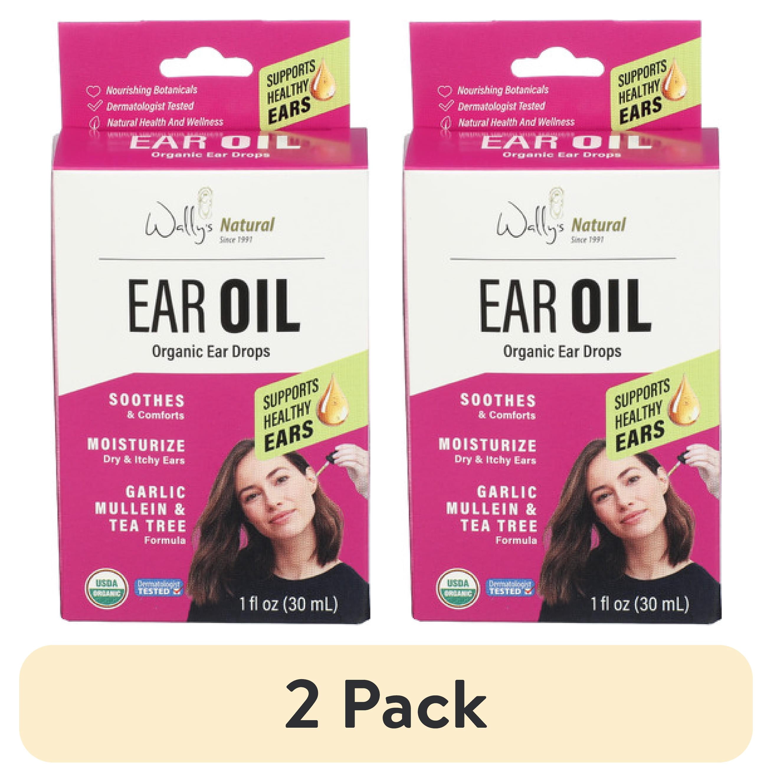 (2 pack) Wally's Natural Soothing Ear Oil with Olive & Lavender, 1 fl oz